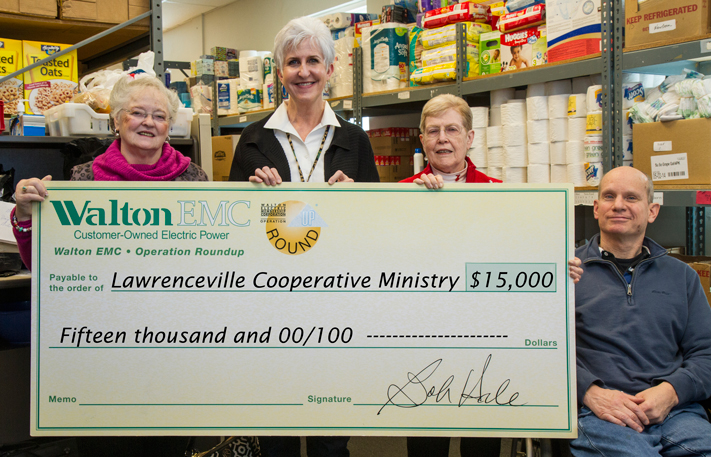 Donation from Lawrenceville Cooperative Ministry 