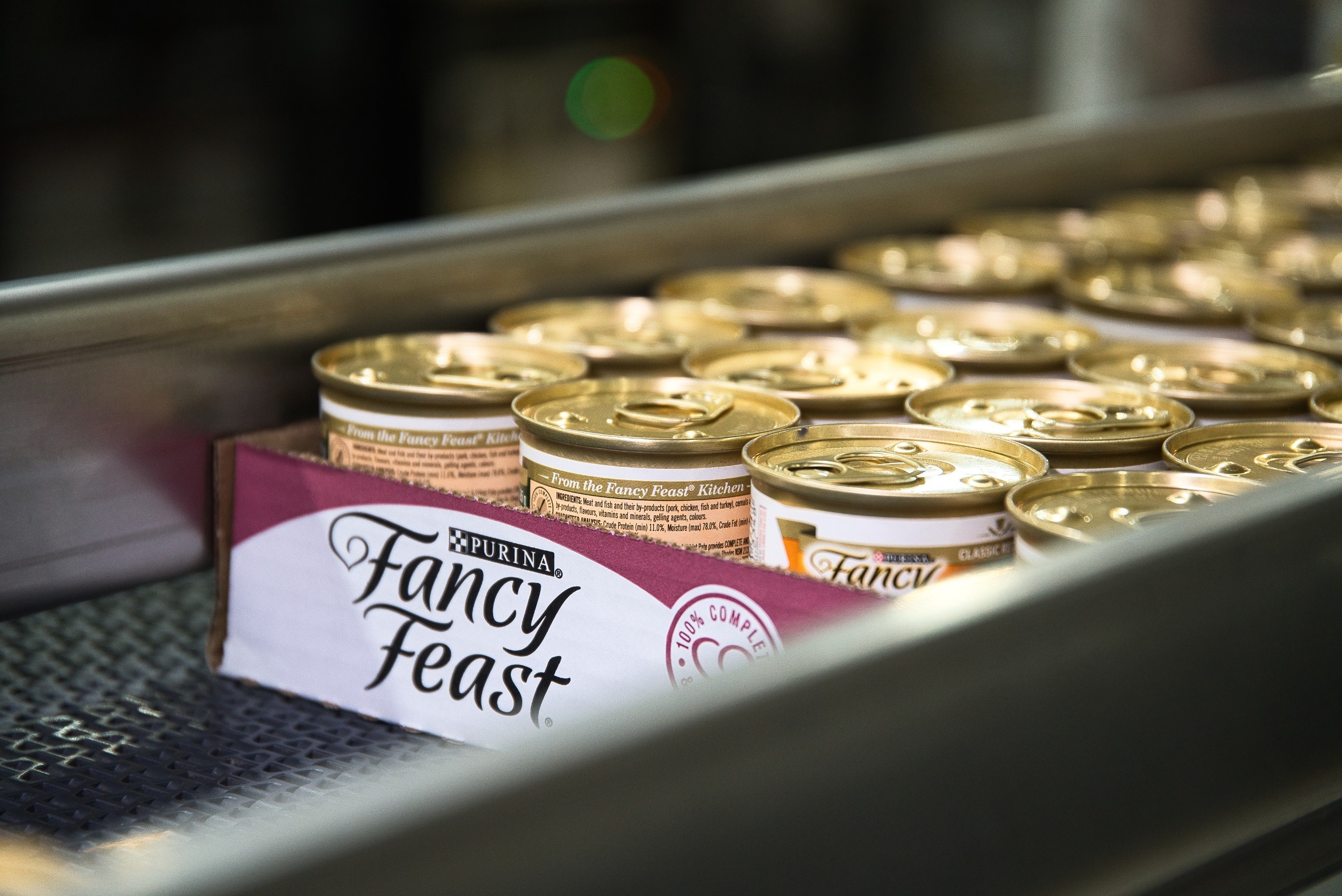 Fancy Feast cat food produced at Purina's facility in Hartwell