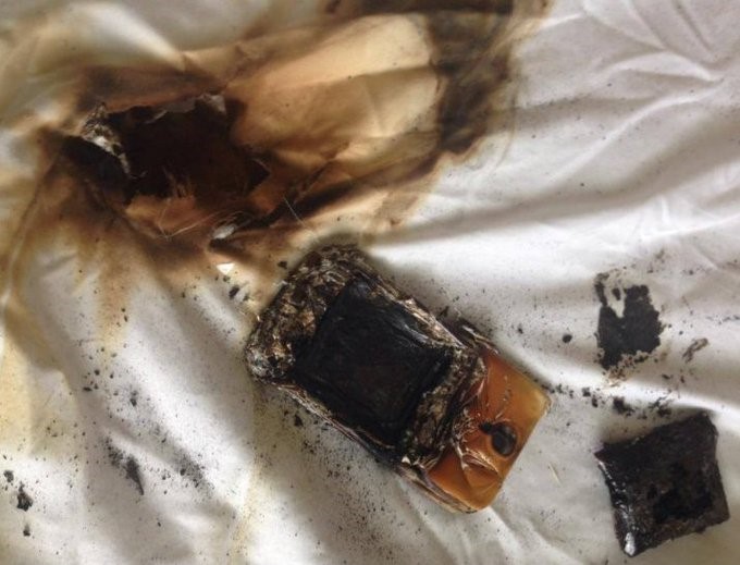 Burned Phones