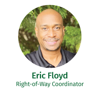 Photo of right-of-way coordinator